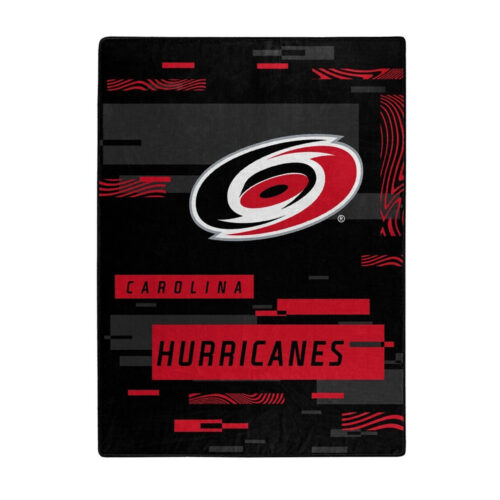 Carolina Hurricanes Blanket 60×80 Raschel Digitize Design