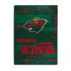 Minnesota Wild Blanket 60×80 Raschel Digitize Design