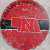 Nebraska Cornhuskers Sign Bottle Cap Style Distressed