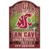 Washington State Cougars Sign 11×17 Wood Fan Cave Design – Special Order