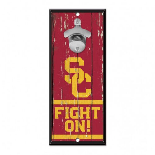 USC Trojans Sign Wood 5×11 Bottle Opener