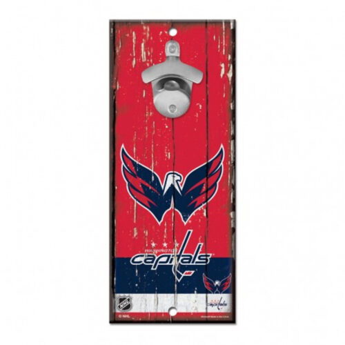 Washington Capitals Sign Wood 5×11 Bottle Opener