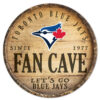 Toronto Blue Jays Sign Wood 14 Inch Round Barrel Top Design – Special Order