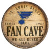 St. Louis Blues Sign Wood 14 Inch Round Barrel Top Design – Special Order