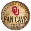 Oklahoma Sooners Sign Wood 14 Inch Round Barrel Top Design – Special Order