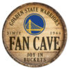 Golden State Warriors Sign Wood 14 Inch Round Barrel Top Design – Special Order