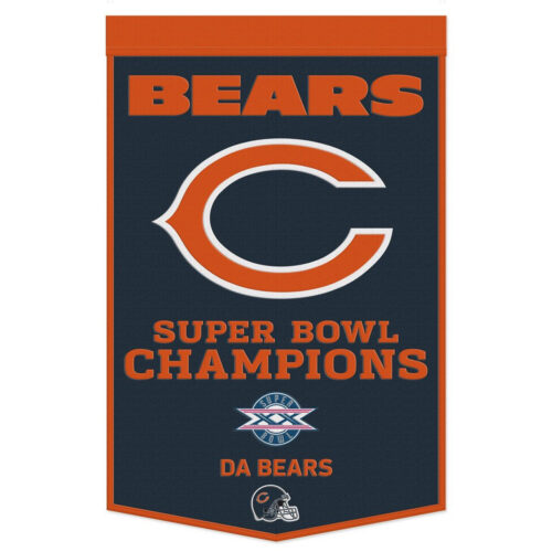 Chicago Bears Banner Wool 24×38 Dynasty Champ Design