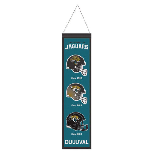 Jacksonville Jaguars Banner Wool 8×32 Heritage Evolution Design