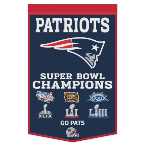 New England Patriots Banner Wool 24×38 Dynasty Champ Design