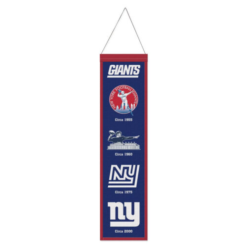 New York Giants Banner Wool 8×32 Heritage Evolution Design