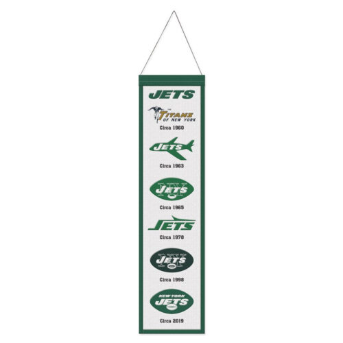 New York Jets Banner Wool 8×32 Heritage Evolution Design