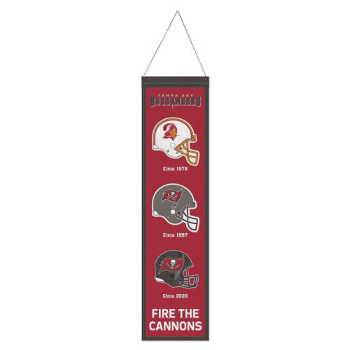 Tampa Bay Buccaneers Banner Wool 8×32 Heritage Evolution Design