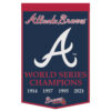 Atlanta Braves Banner Wool 24×38 Dynasty Champ Design