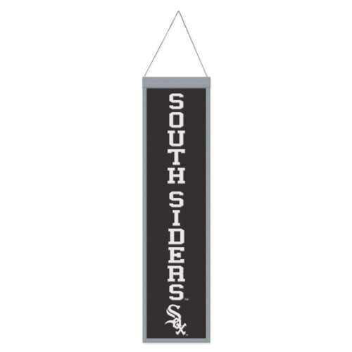 Chicago White Sox Banner Wool 8×32 Heritage Slogan Design – Special Order