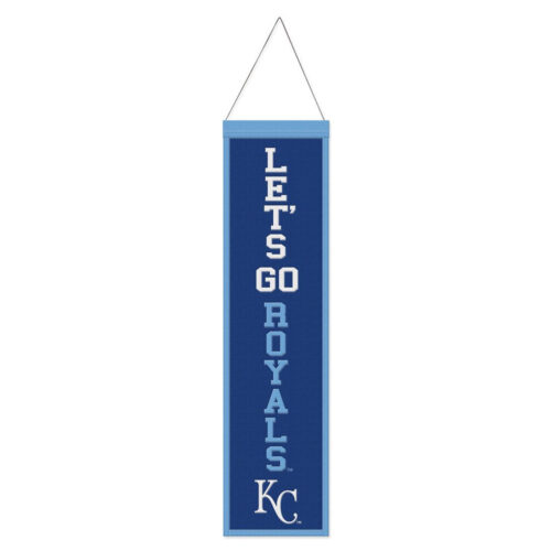 Kansas City Royals Banner Wool 8×32 Heritage Slogan Design – Special Order