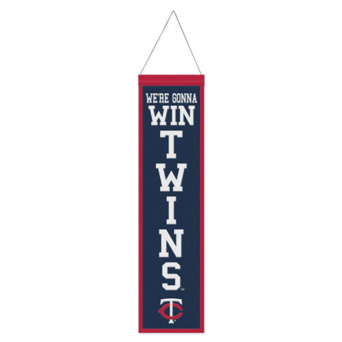 Minnesota Twins Banner Wool 8×32 Heritage Slogan Design – Special Order