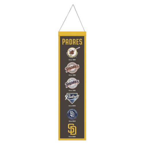 San Diego Padres Banner Wool 8×32 Heritage Evolution Design