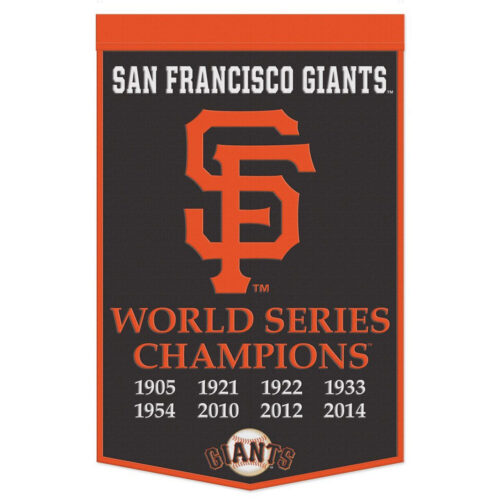 San Francisco Giants Banner Wool 24×38 Dynasty Champ Design