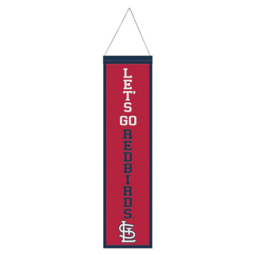 St. Louis Cardinals Banner Wool 8×32 Heritage Slogan Design – Special Order