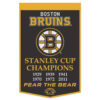 Boston Bruins Banner Wool 24×38 Dynasty Champ Design