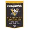 Pittsburgh Penguins Banner Wool 24×38 Dynasty Champ Design