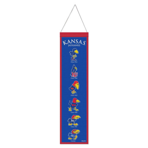 Kansas Jayhawks Banner Wool 8×32 Heritage Evolution Design