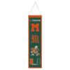 Miami Hurricanes Banner Wool 8×32 Heritage Evolution Design