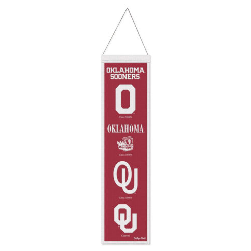 Oklahoma Sooners Banner Wool 8×32 Heritage Evolution Design