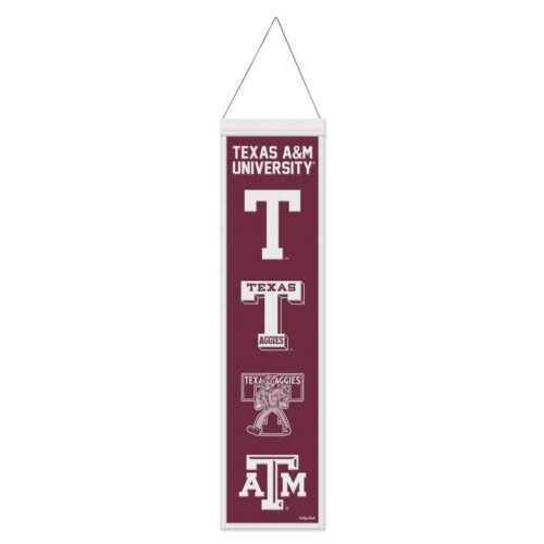 Texas A&M Aggies Banner Wool 8×32 Heritage Evolution Design