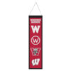 Wisconsin Badgers Banner Wool 8×32 Heritage Evolution Design