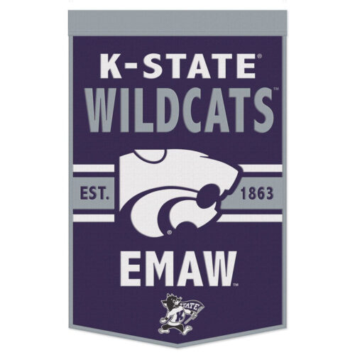 Kansas State Wildcats Banner Wool 24×38 Dynasty Slogan Design – Special Order