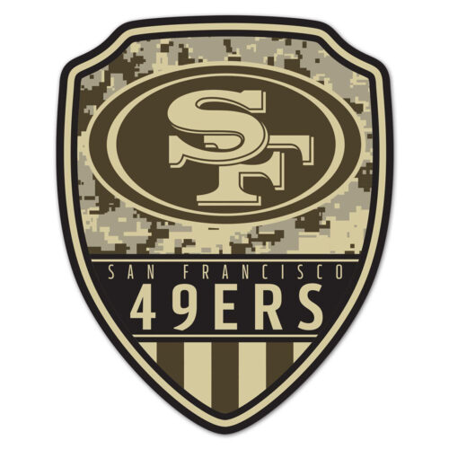 San Francisco 49ers Sign Wood 11×14 Shield Shape