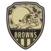 Cleveland Browns Sign Wood 11×14 Shield Shape