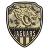 Jacksonville Jaguars Sign Wood 11×14 Shield Shape