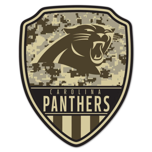 Carolina Panthers Sign Wood 11×14 Shield Shape