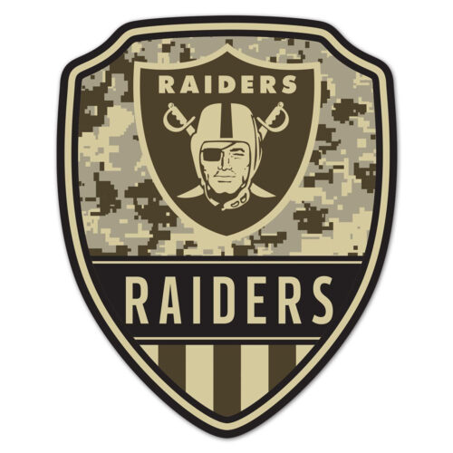 Las Vegas Raiders Sign Wood 11×14 Shield Shape