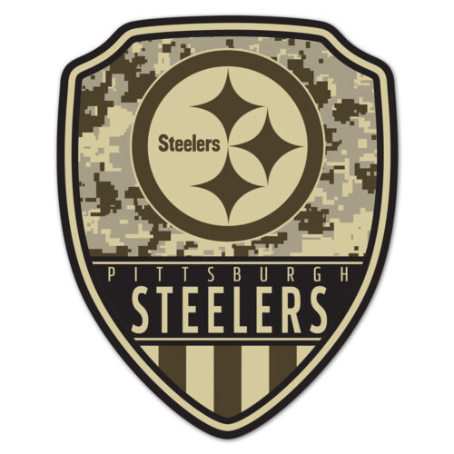 Pittsburgh Steelers Sign Wood 11×14 Shield Shape