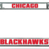 Chicago Blackhawks License Plate Frame Chrome