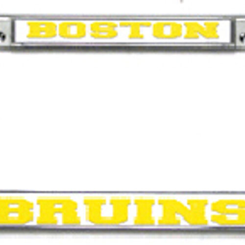 Boston Bruins License Plate Frame Chrome