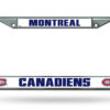 Montreal Canadiens License Plate Frame Chrome