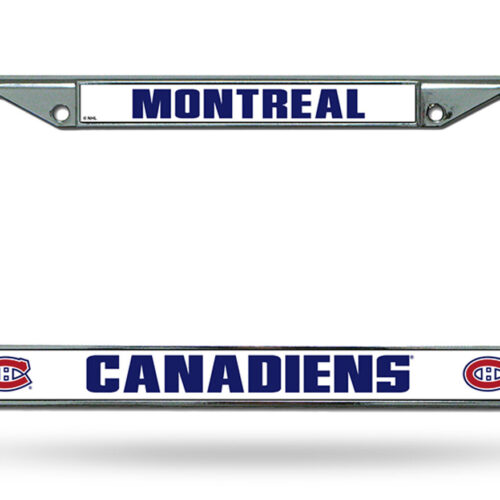 Montreal Canadiens License Plate Frame Chrome