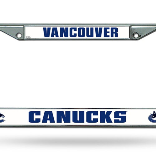 Vancouver Canucks License Plate Frame Chrome – Special Order