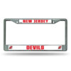 New Jersey Devils License Plate Frame Chrome – Special Order