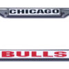 Chicago Bulls License Plate Frame Chrome