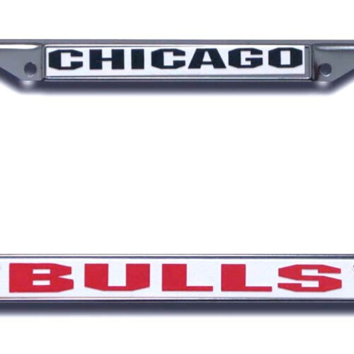 Chicago Bulls License Plate Frame Chrome