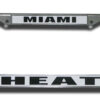 Miami Heat License Plate Frame Chrome