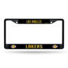 Los Angeles Lakers License Plate Frame Chrome Black