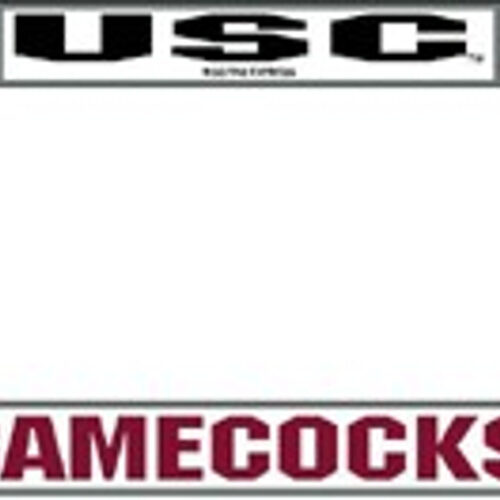 South Carolina Gamecocks License Plate Frame Chrome