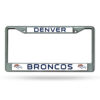 Denver Broncos License Plate Frame Chrome