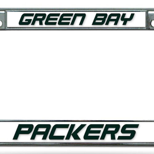 Green Bay Packers License Plate Frame Chrome